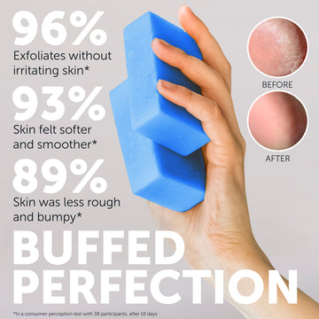 Body Soap Scrub with 10% AHA & Micro Pumice Beads for Keratosis Pilaris 4.2 oz (860012882199)